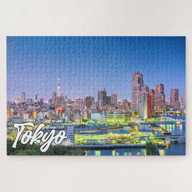 Beautiful City Of Tokyo, Japan Jigsaw Puzzle (Horizontal)