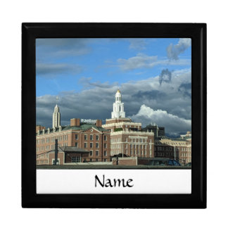 Beautiful city skyline on a keepsake box