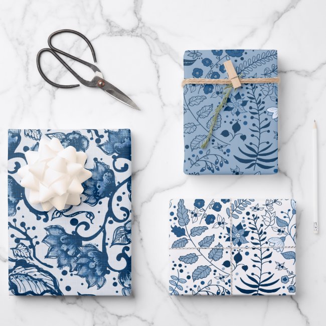 Beautiful Classic Blue and White Floral Patterns