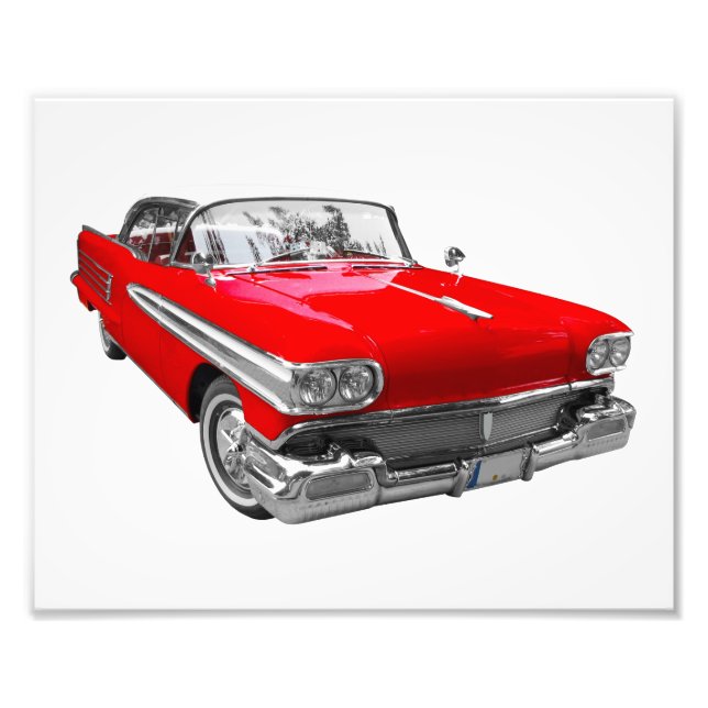 Beautiful Classic Car Photo Print (Front)