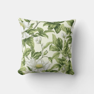 Beautiful classic floral pattern throw pillow