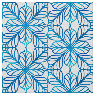 Beautiful & classic indigo blue and white pattern fabric