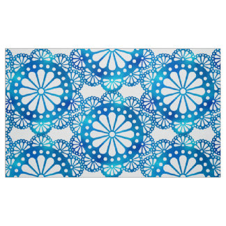 Beautiful & classic indigo blue and white pattern fabric