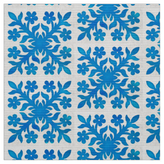 Beautiful & classic indigo blue and white pattern fabric