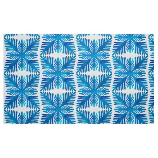 Beautiful & classic indigo blue and white pattern fabric