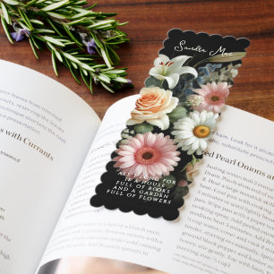 Beautiful Classy Colorful Botanical Garden Flowers Bookmarks