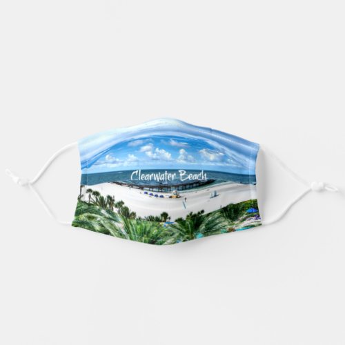 Beautiful Clearwater Beach Florida Adult Cloth Face Mask