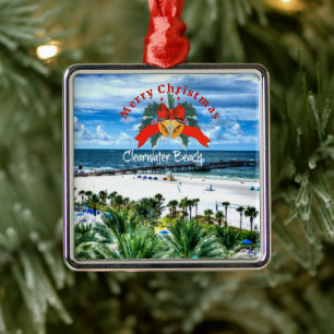 Beautiful Clearwater Beach, Florida Metal Ornament