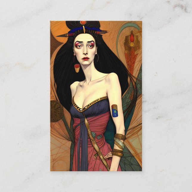 Beautiful Cleopatra Business Card (Front)