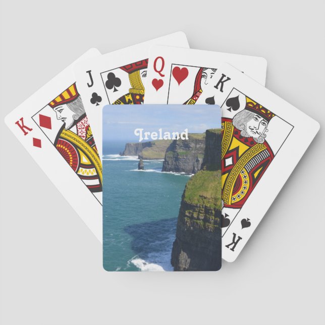 Beautiful Cliffs of Moher Poker Cards (Back)