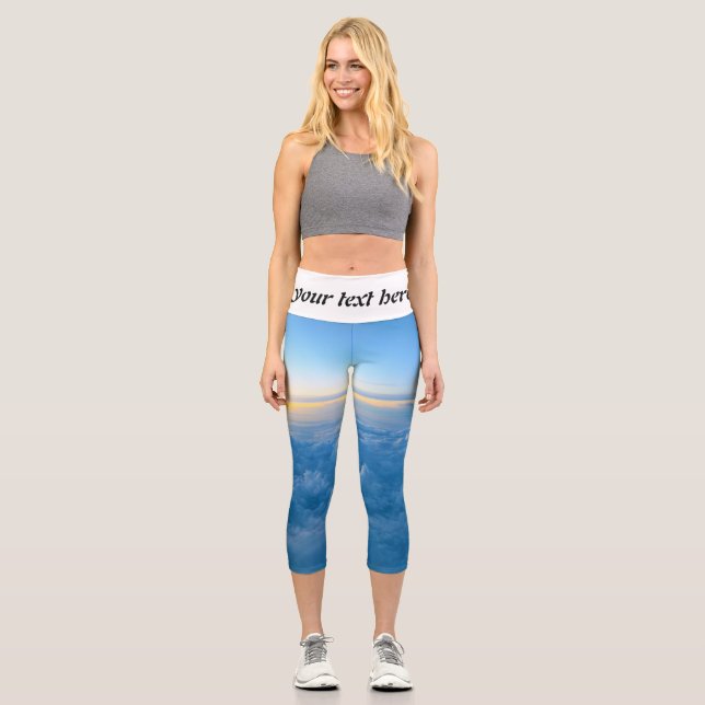 Beautiful cloud capri leggings (Front)