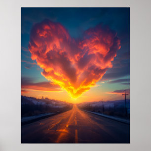 Beautiful Cloud Heart Poster