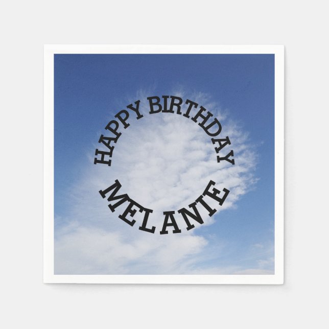 Beautiful cloud napkins (Front)