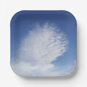 Beautiful cloud paper plates