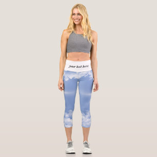 beautiful clouds capri leggings