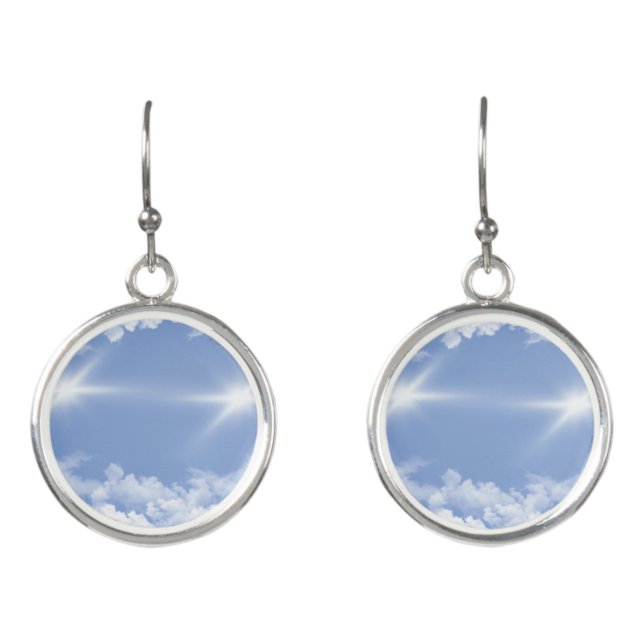 beautiful clouds earrings (Front)