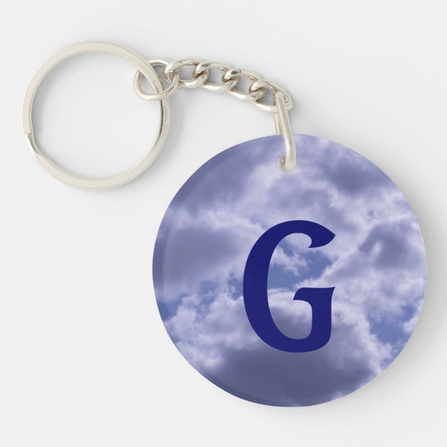 Beautiful Cloudy Day Keychain (Front)