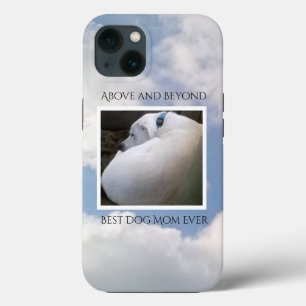 Beautiful Cloudy Sky Best Dog Mom Cute Calm Blue iPhone 13 Case