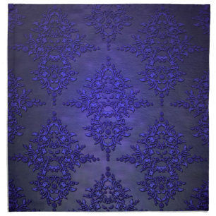 Beautiful Cobalt Blue Damask Cloth Napkin