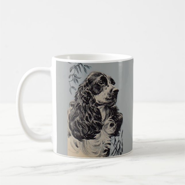  beautiful cocker spaniel coffee mug (Left)