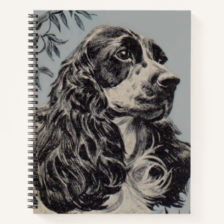 beautiful cocker spaniel notebook