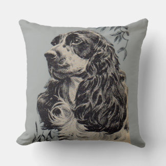  beautiful cocker spaniel throw pillow