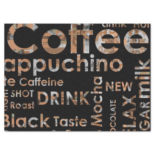 Beautiful Coffee Espresso Cappucino Kitchen Drink Tissue Paper