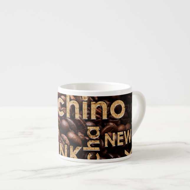 Beautiful Coffee Espresso Design Cup (Front Right)