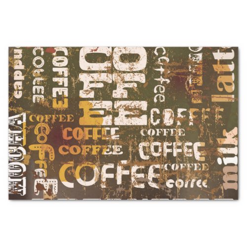 Beautiful Coffee Espresso Design Tissue Paper