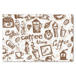 Beautiful Coffee Espresso Design Tissue Paper