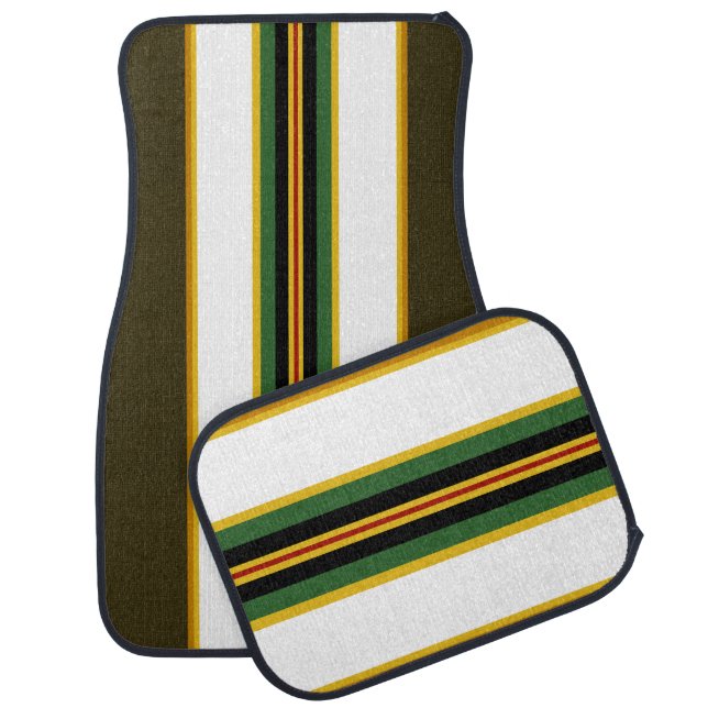 Beautiful Cold War Victory Ribbon Car Mat (Set)