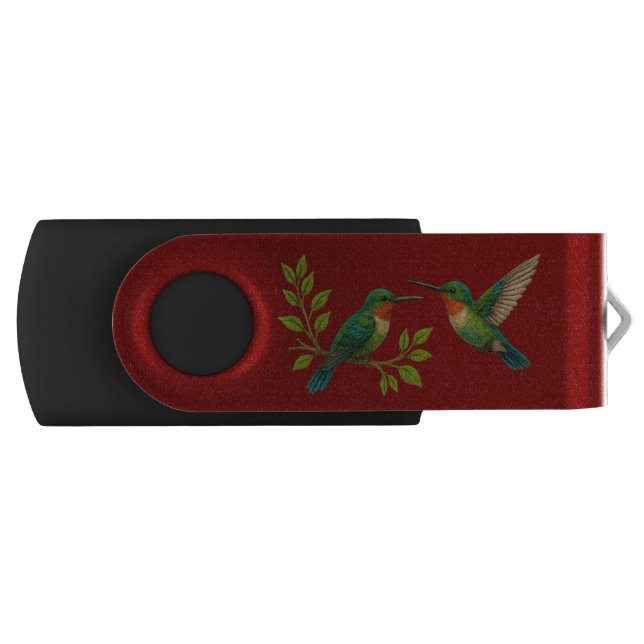 Beautiful colibris flash drive (Front)