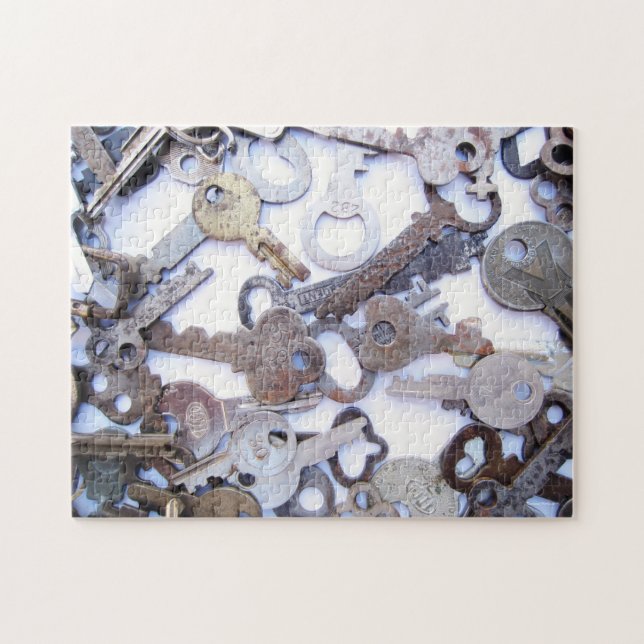 Beautiful Collection of Vintage Old Skeleton Keys Jigsaw Puzzle (Horizontal)