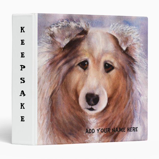 BEAUTIFUL COLLIE BINDER (Front/Spine)