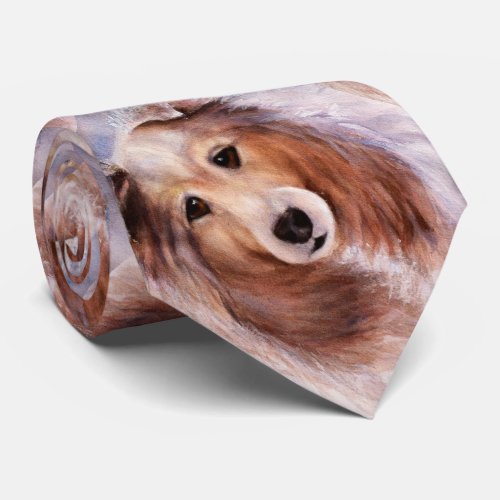 BEAUTIFUL COLLIE FUN NECK TIE