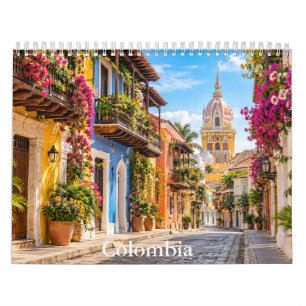 Beautiful Colombia Scenic Travel Calendar