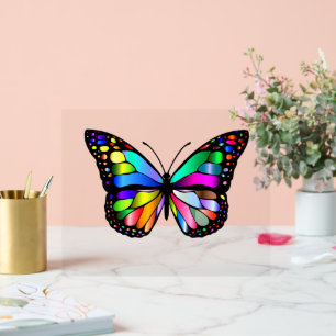Beautiful Color Butterflies Acrylic Sign