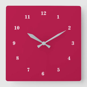 Beautiful Color - Customizable Square Wall Clock
