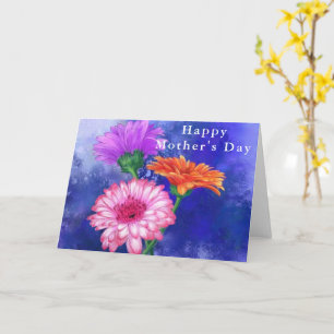 Beautiful Color Gerberas Mother's Day Card
