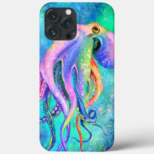 Beautiful Color Octopus iPhone Case (Back)