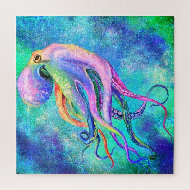 Beautiful Color Octopus Puzzle (Vertical)