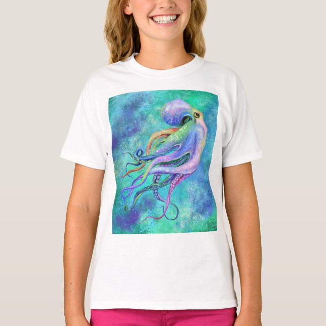 Beautiful Color Octopus T-Shirt (Front)