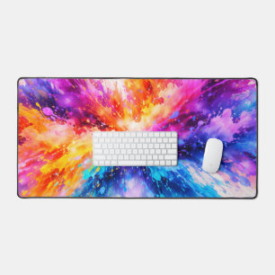 Beautiful Color Splash Explosion Desk Mat