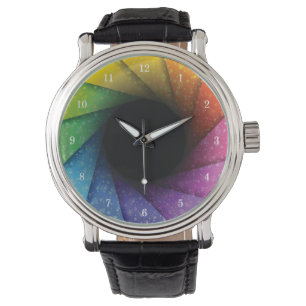 Beautiful Color Swirls Wrist Watch