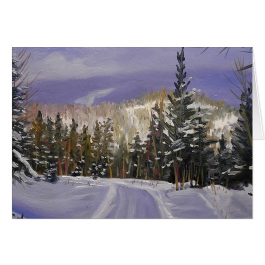Beautiful Colorado Mountain Snow Scene Cards (Front Horizontal)