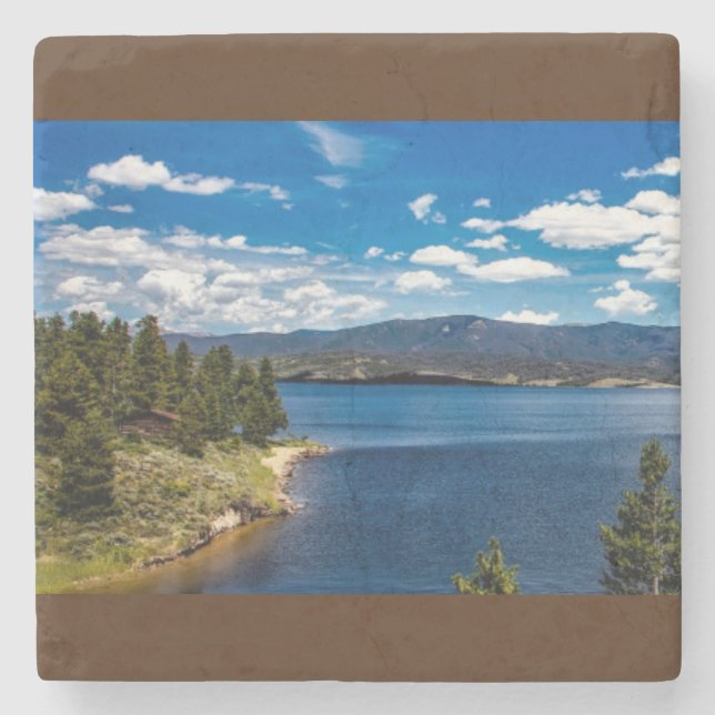 Beautiful Colorado Scenery Stone Coaster (Front)