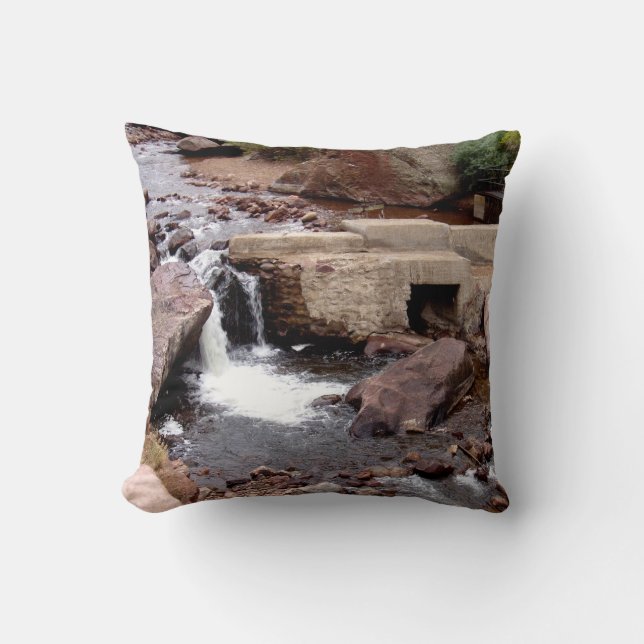 Beautiful Colorado Streams Throw Pillow (Front)