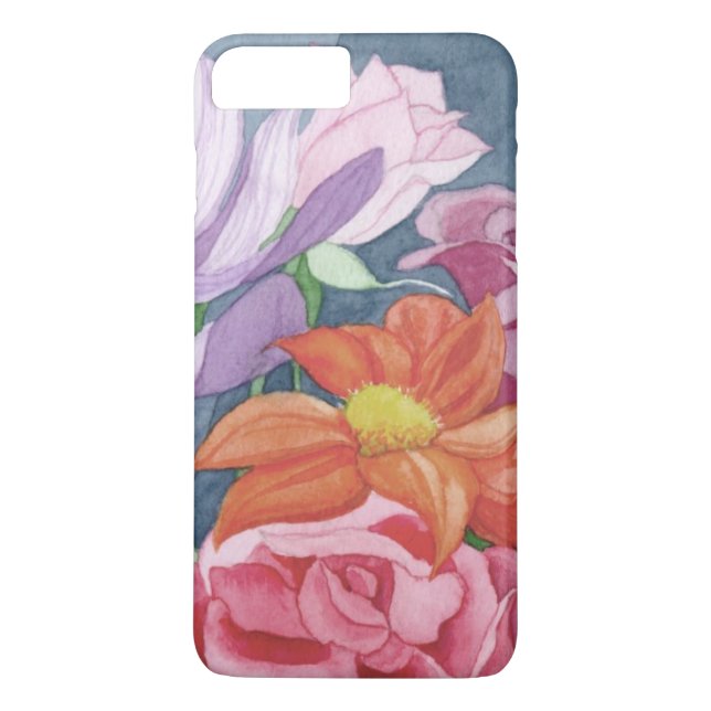 beautiful colored floral case (Back)