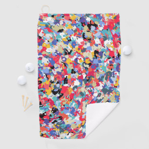 Beautiful colored pattern golf towel