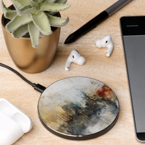 Beautiful Colorful Abstract Painting  Wireless Charger